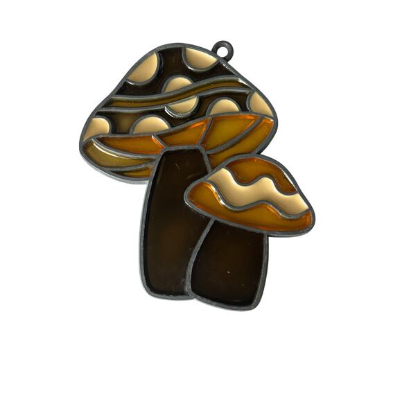 Merry Mushroom Sun-catchers -2- Vintage - Picture 3 of 5